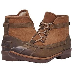 UGG Greda Duck Boot Waterproof Chestnut Size 6